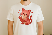Faux Crochet Cat PNG Pink Valentine, an Animal Illustration by Craftsbeefy (Thumbnail 2 of 5)