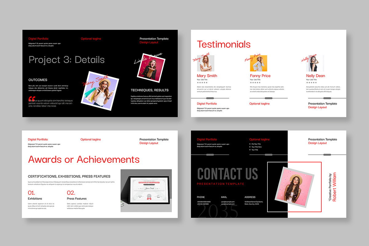 Digital Portfolio Presentation, a Presentation Template by MightyDesign (Photo 5 of 8)