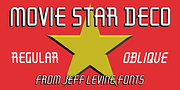 Movie Star Deco JNL, a Font by Jeff Levine Fonts (Thumbnail 1 of 5)