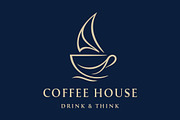 Coffee Cup Logo, an Illustration by PushLogo (Thumbnail 1 of 3)