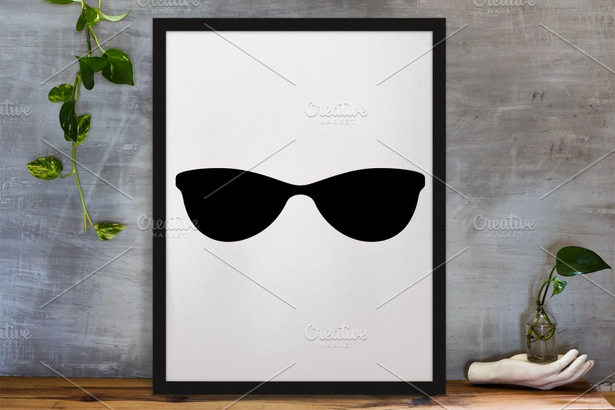 Glasses Silhouette SVG, an Object Illustration by newminddesign (Photo 3 of 3)