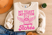 My Yeast Infection Itches T-shirt, an Animal Illustration by Libby Wishes (Thumbnail 3 of 3)