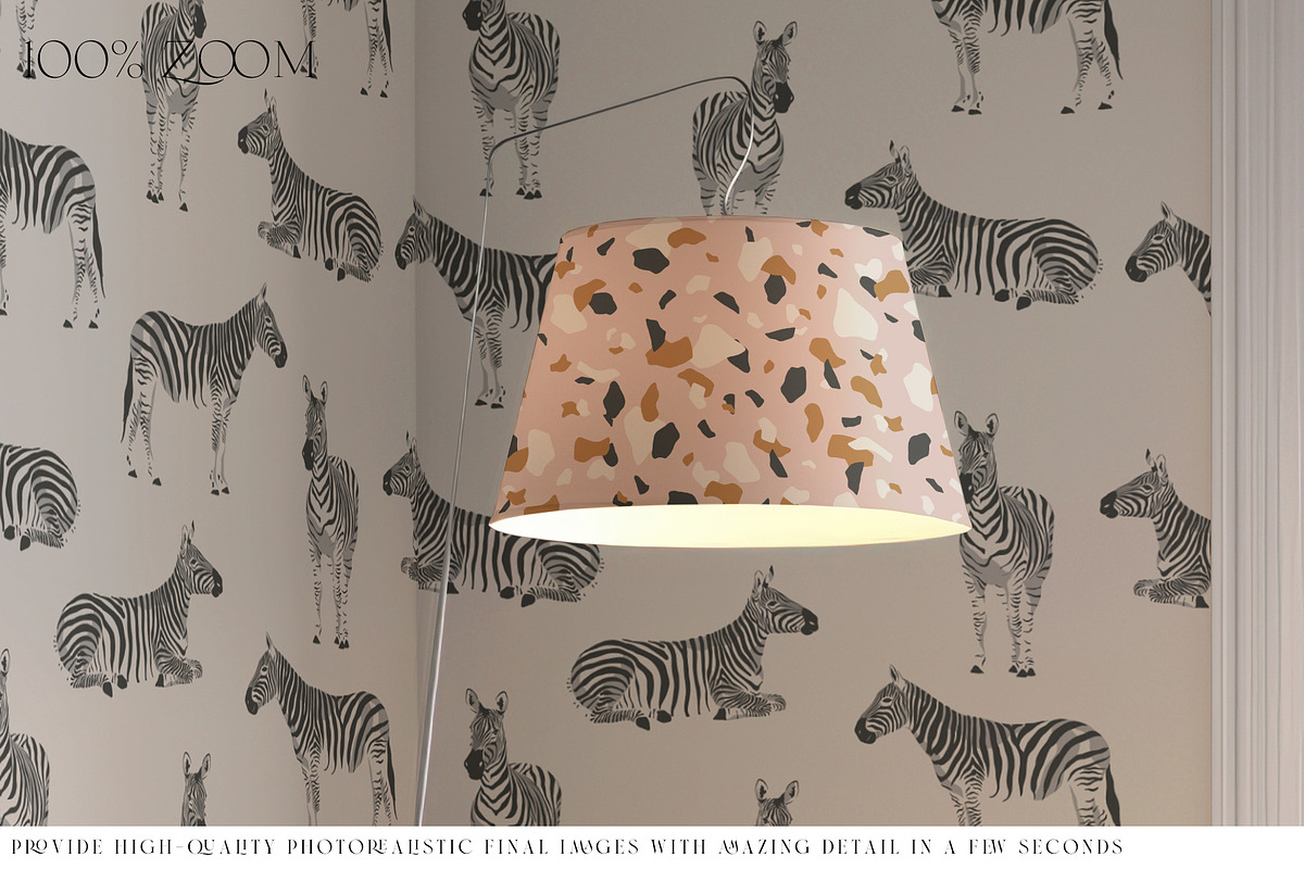 Living Room Wallpaper Mockups, a Product Mockup by mock-ups (Photo 8 of 11)