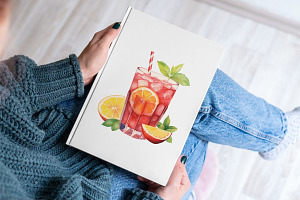 Watercolor Snacks & Drinks Clipart