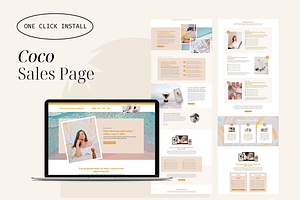 Coco Sales Page Template for Divi