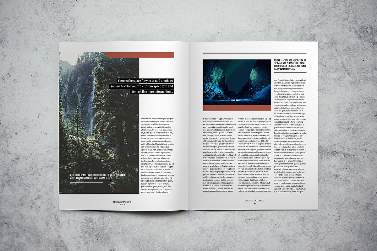Lifestyle Magazine Indesign Template, a Magazine Template by Luuqas Design (Photo 12 of 17)