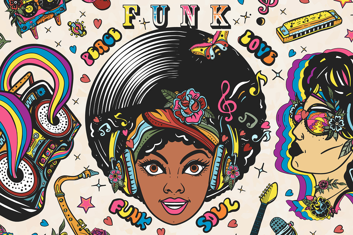 Funk old school tattoo, a Background Graphic by intueri (Photo 1 of 7)