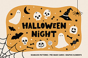 Halloween Night - Cards & Patterns, a Pattern Graphic by simpleblues (Thumbnail 1 of 10)