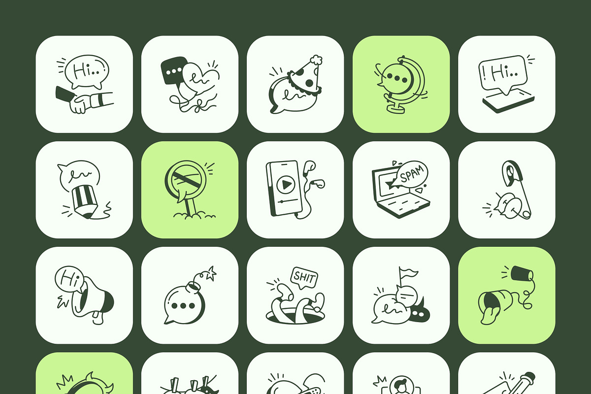 Communication and Conversation Icon, an Outline Icon by Vectors Market (Photo 7 of 8)