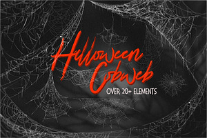 Halloween COBWEB set (eps + png)