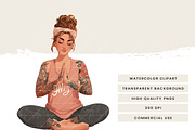 Curvy Woman Fitness Clipart, a Person Illustration by Design Scotch (Thumbnail 6 of 8)