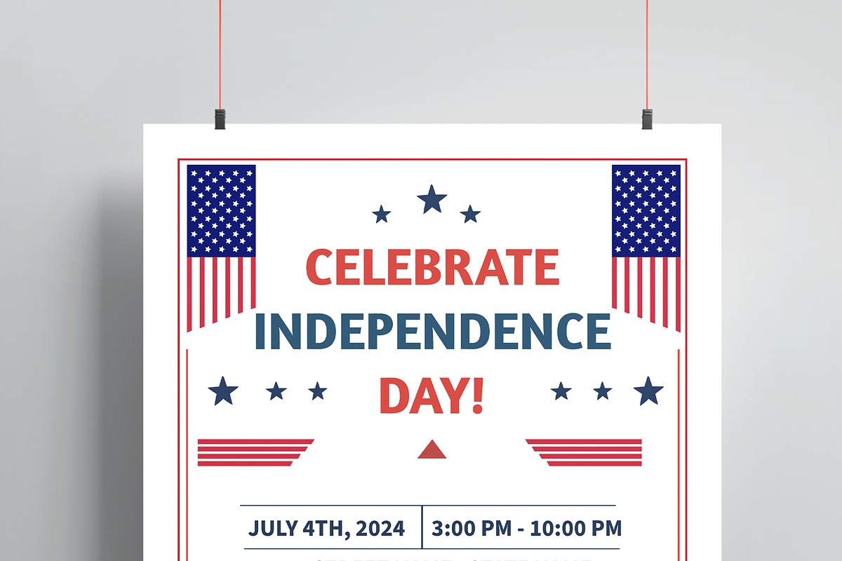 Fourth Of July Flyer Template, a Flyer Template by MightyDesign (Photo 2 of 8)