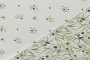 Olive Branches Watercolor Set, a Decorative Illustration by Daryartsy (Thumbnail 5 of 11)
