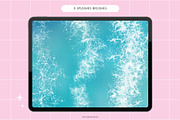 Procreate water sea, waves brushes, a Brush Add-On by KsTumanova (Thumbnail 4 of 7)