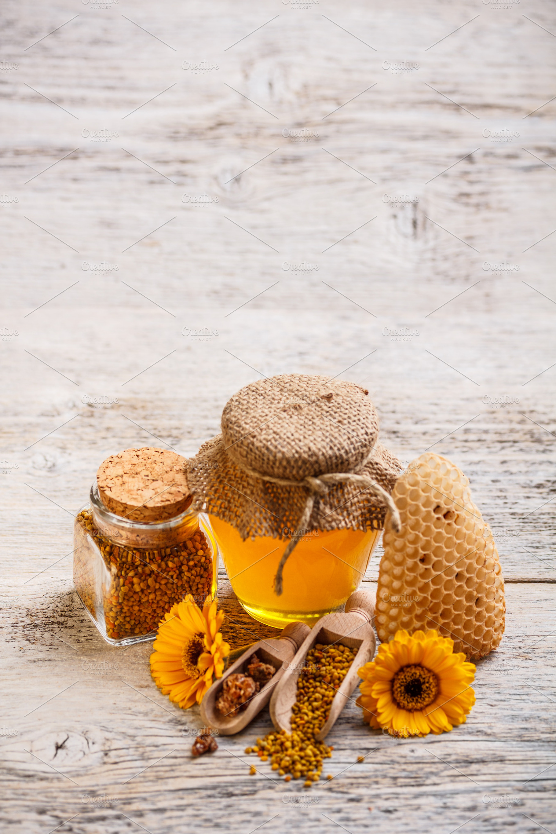 Honey containing alternative, antimicrobial, and apiary, a Food & Drink Photo by Grafvision photography