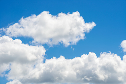 Blue sky with white clouds containing sky, blue, and cloud