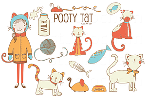 Pooty Tat .PNG Clip Art Set