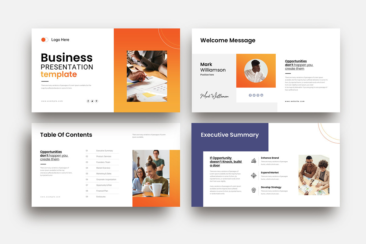 Business Presentation Template preview 2