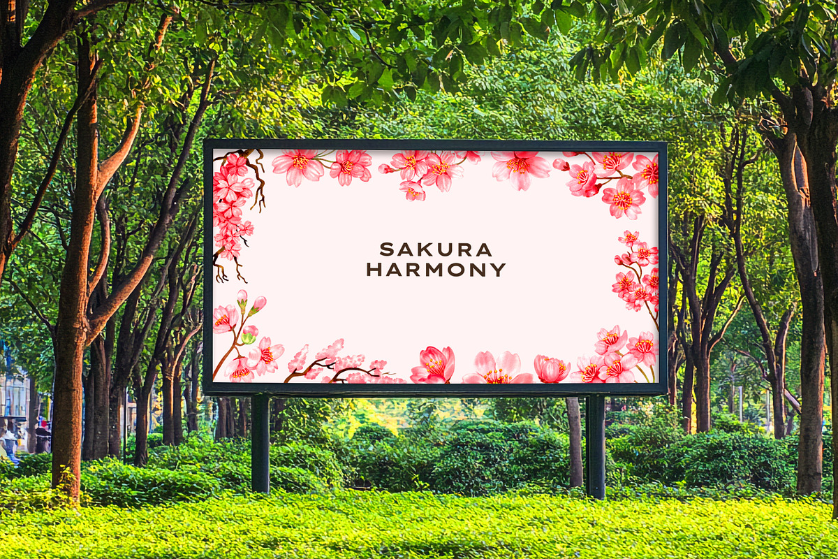 Sakura Harmony – Watercolor, a Seasonal Illustration by CreativeValuation (Photo 10 of 12)