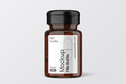 Mini Pill Bottle Mockup with Cap, a Cups & Container Mockup by Mockupdaddy (Thumbnail 22 of 27)