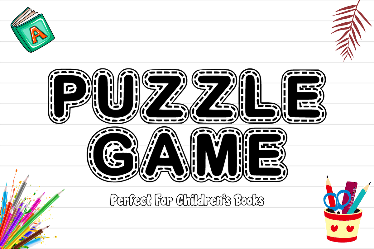 Kids Creative - Stitched Kids Font, a Sans Serif Font by KiddoGlyphs Studio (Photo 3 of 4)