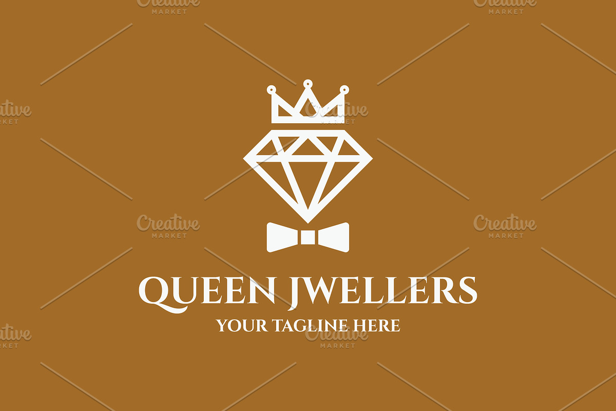 Queen Jewelers Diamond Logo, a Branding & Logo Template by Creattlle (Photo 3 of 3)
