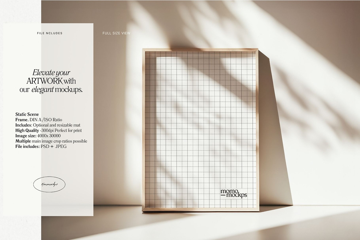 Leaning Frame Mockup | DIN A PSD, a Household Mockup by momomockps (Photo 7 of 10)