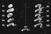 101 Photoshop Paint Stroke Brushes, a Brush Add-On by Graphicfresh (Thumbnail 13 of 14)