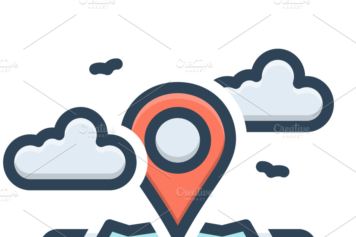 Location place color icon, a Duotone Icon by Creative priyanka