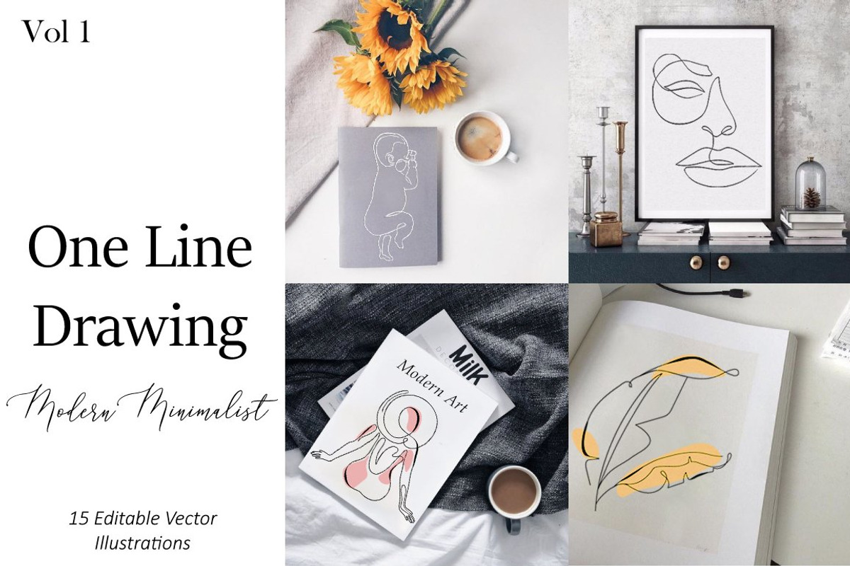 One Line Drawing Minimal Art, a Person Illustration by Dasha_D (Photo 1 of 5)