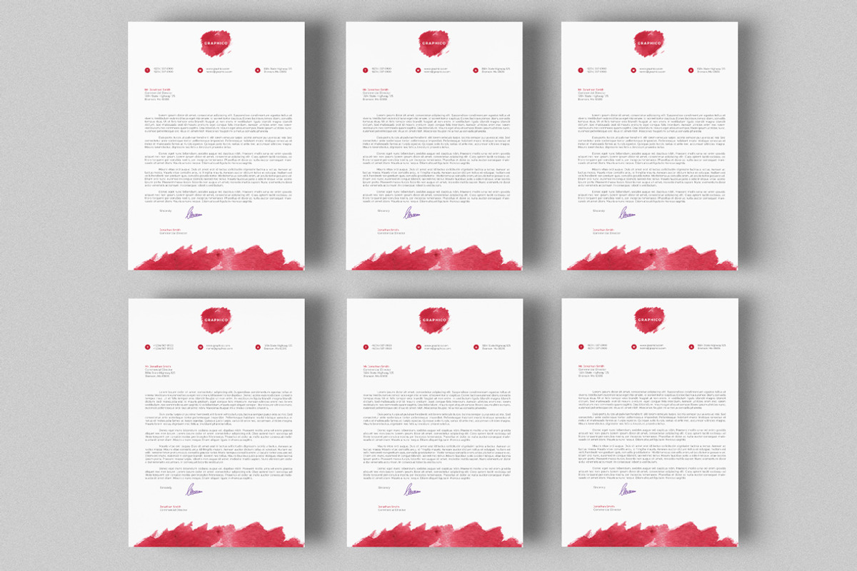 Corporate Letterhead 11 with MS Word, a Stationery Template by ND Design (Photo 3 of 9)