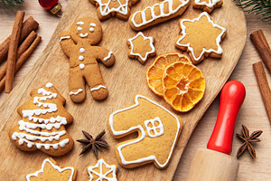 Christmas gingerbread cookies decorating holiday sweet treats, a Holiday Photo by Olena Rudo