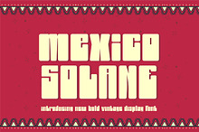 Mexico Solano ||Vintage Display Font