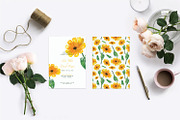 Sunflower Watercolor Wedding Invite, an Invitation Template by Love Design (Thumbnail 5 of 7)
