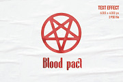 Blood pact - Text Effect, a Graphic by Graphicshop (Thumbnail 1 of 3)