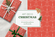 Art Deco Christmas Patterns, a Pattern Graphic by Firowerk (Thumbnail 1 of 5)