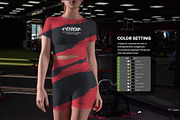 6 Sports Top and Shorts Mockups, a Shirt Mockup by Grow Design Craft Studio (Thumbnail 2 of 8)
