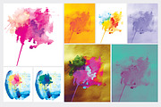 Abstract watercolor flowers., a Texture Graphic by Natalia Flurno (Thumbnail 1 of 2)