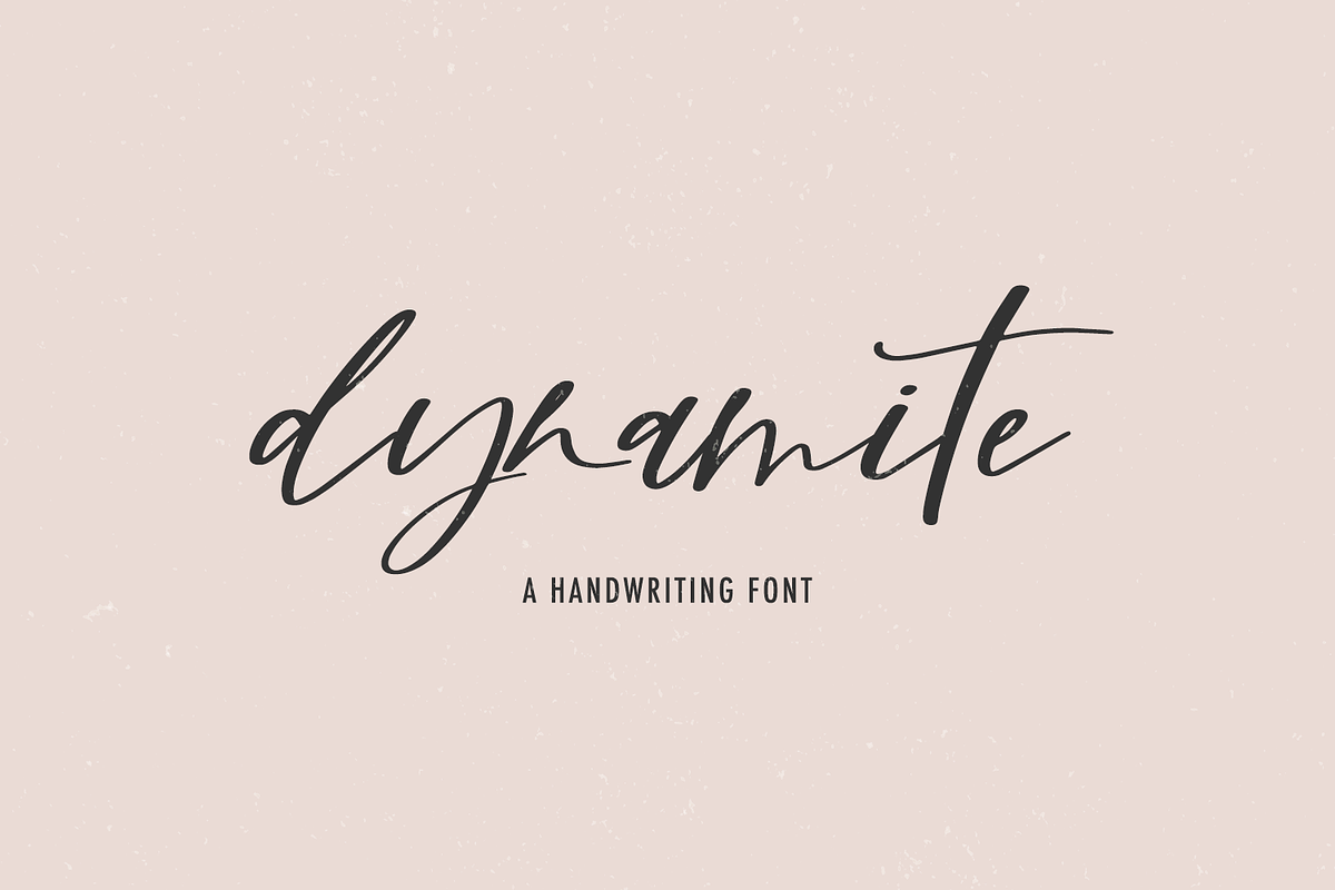 Dynamite Script Font, a Handwritten Font by Beck McCormick (Photo 1 of 10)
