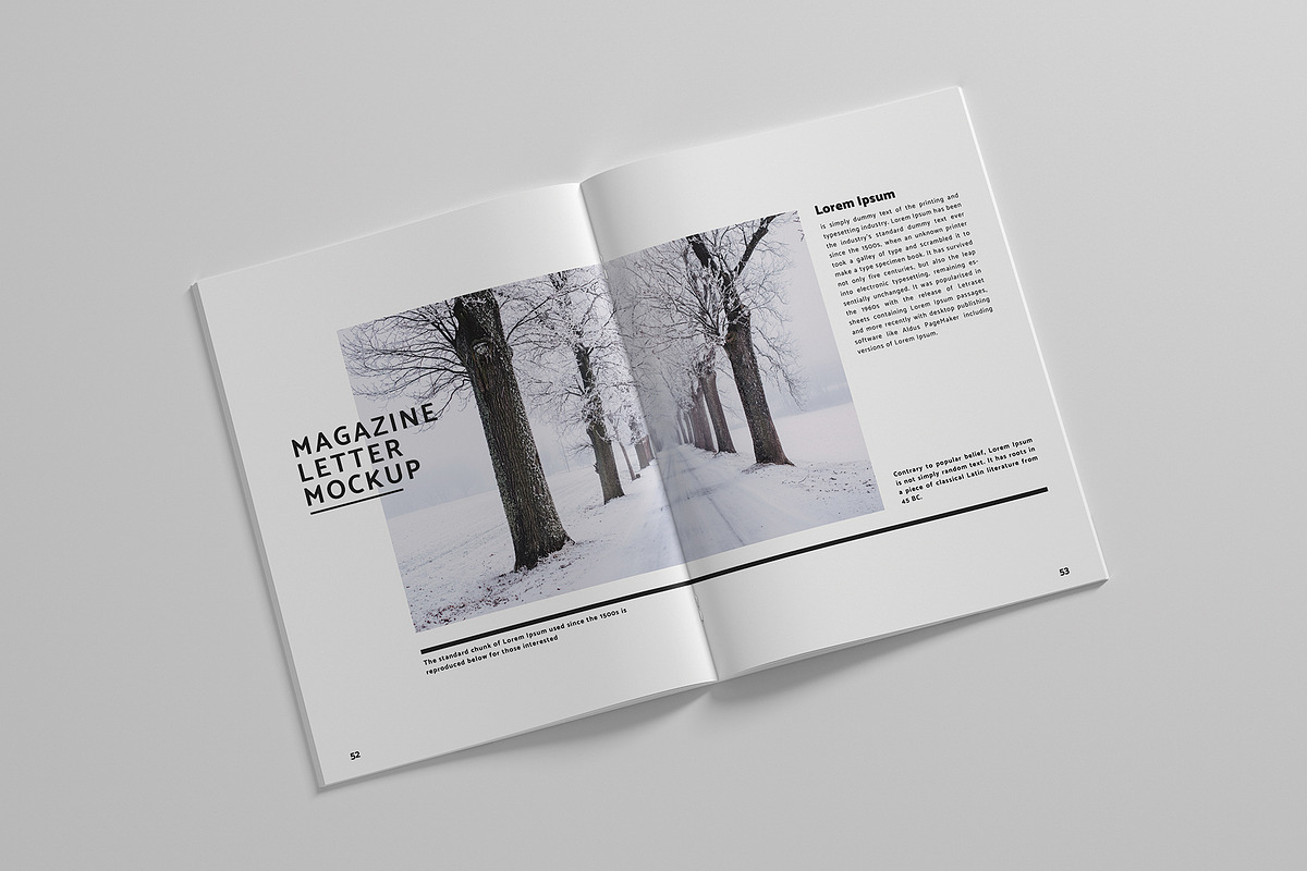 Us Letter Magazine Mockup, a Print Template by AlkStudio (Photo 5 of 14)