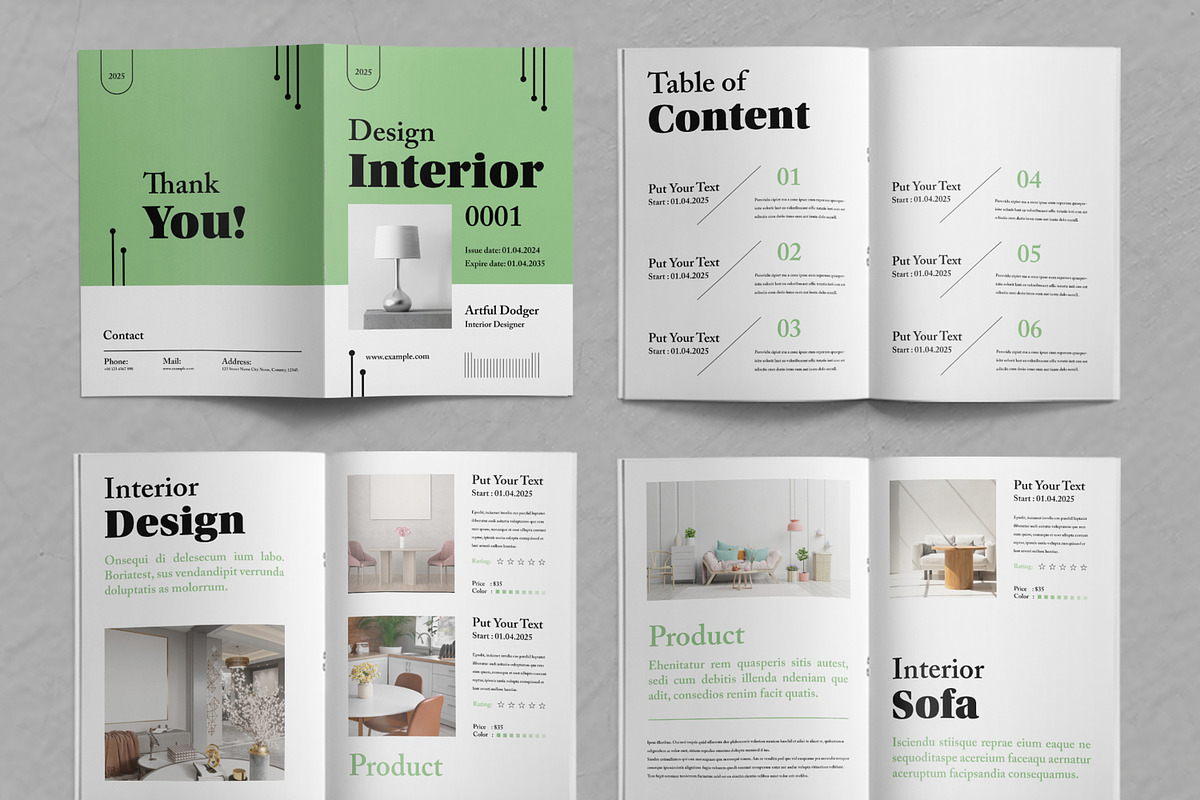 Interior Catalog Layout, a Brochure Template by ContestDesign (Photo 2 of 3)