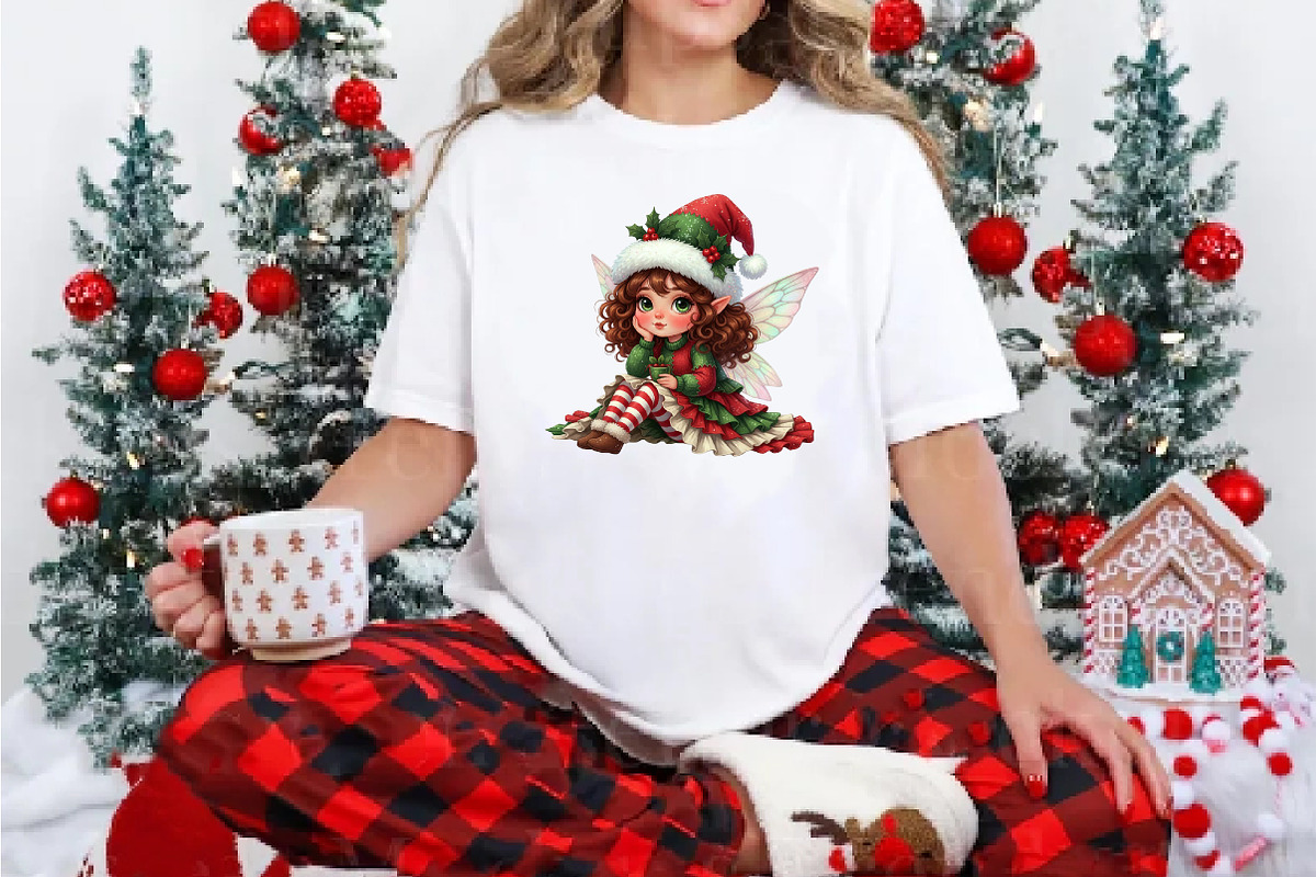 Whimsical Christmas Fairy PNG, an Illustration by DreamArtGraphic (Photo 4 of 6)