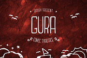 Gura Font + Bonus, a Sans Serif Font by Qadry (Thumbnail 1 of 4)