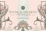 Botanical ornaments Art Nouveau, a Pattern Graphic by Collection by VY (Thumbnail 1 of 9)