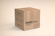 Square Kraft Paper Box Packaging, a Packaging Mockup by Ram Studio LLC (Thumbnail 5 of 16)