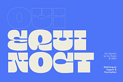Oui Equinoct Decorative Font, a Slab Serif Font by Oui Studio (Thumbnail 1 of 10)