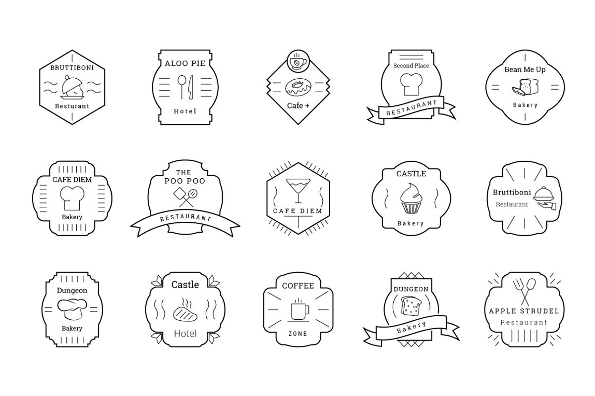 85 Cafe, Bakery, Hotel Badges/Labels preview 4