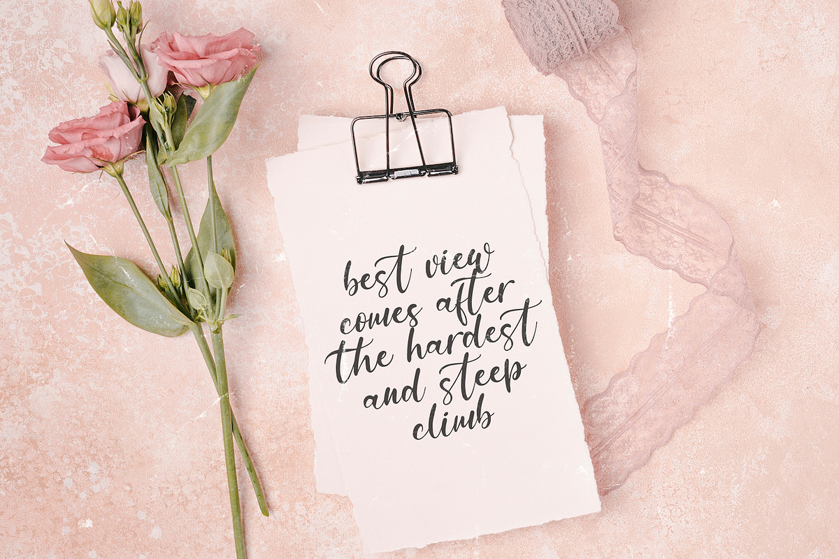 Anythings - Calligraphy Font, a Script Font by StringLabs (Photo 5 of 11)