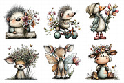Whimsical Spring Animal Clipart, an Illustration by Daily.Designs (Thumbnail 7 of 8)