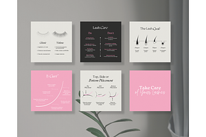 Lash Tech Template - Canva